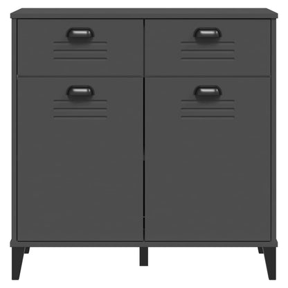 Sideboard VIKEN Anthracite Grey 80x40x80 cm Engineered Wood