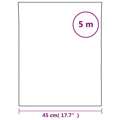 Window Film Static Frosted Black 45x500 cm PVC