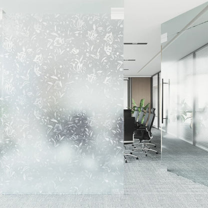 Window Film Frosted Flower Pattern 45x500 cm PVC