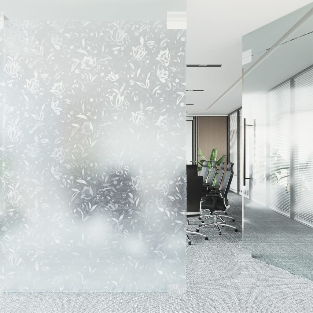 Window Film Frosted Flower Pattern 60x500 cm PVC