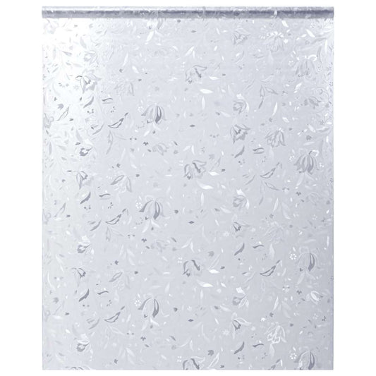 Window Film Frosted Flower Pattern 90x500 cm PVC