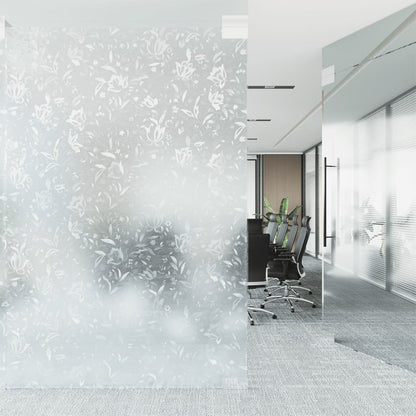 Window Film Frosted Flowers Pattern 90x500 cm PVC