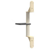 Wall-mounted Cat Tree with Scratching Post Dark Grey 85.5 cm