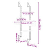 Wall-mounted Cat Tree with Scratching Post Light Grey 180 cm
