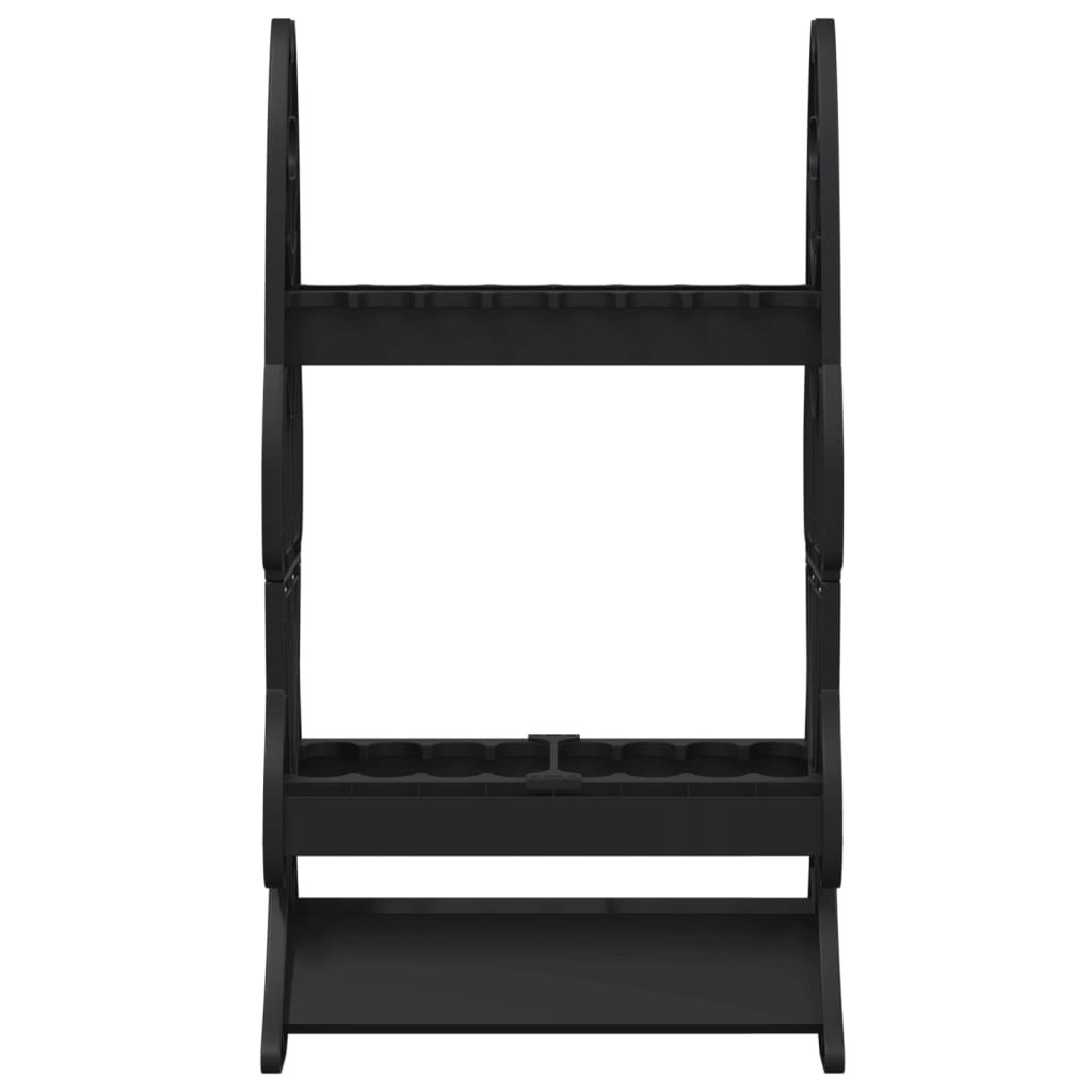Fishing Rod Rack for 16 Rods Black