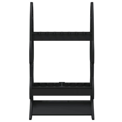 Fishing Rod Rack for 16 Rods Black