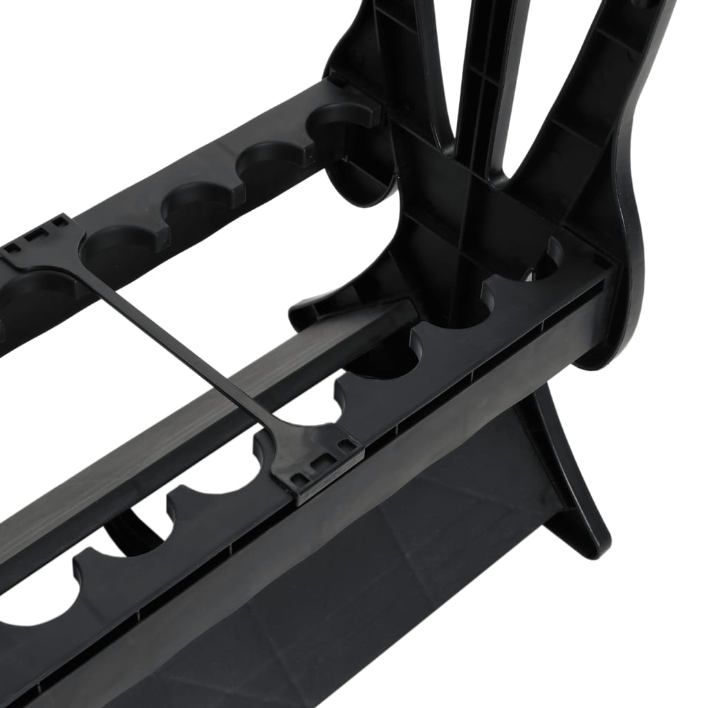 Fishing Rod Rack for 16 Rods Black