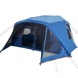 Family Tent 10-Person Blue Quick Release Waterproof