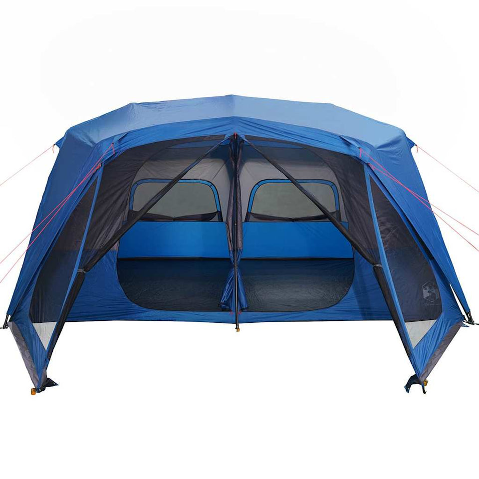 Family Tent 10-Person Blue Quick Release Waterproof