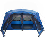 Family Tent 10-Person Blue Quick Release Waterproof