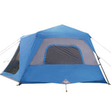 Family Tent 10-Person Blue Quick Release Waterproof