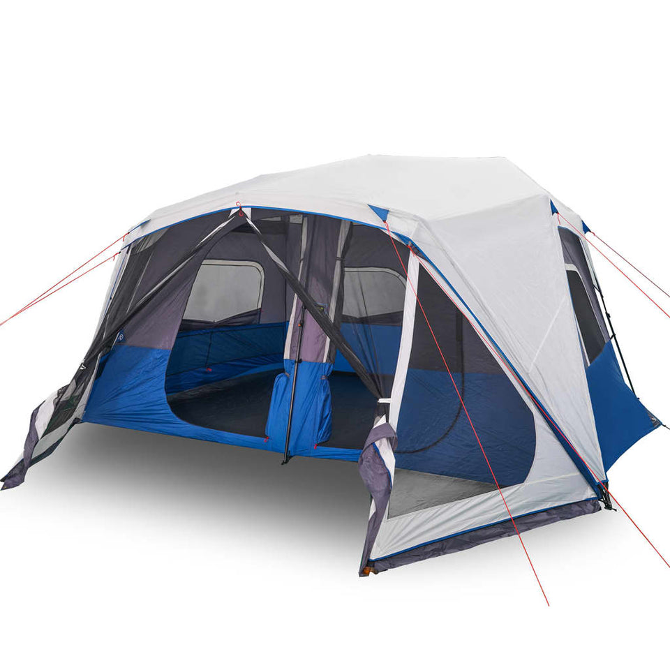 Family Tent with LED 10-Person Light Green Quick Release