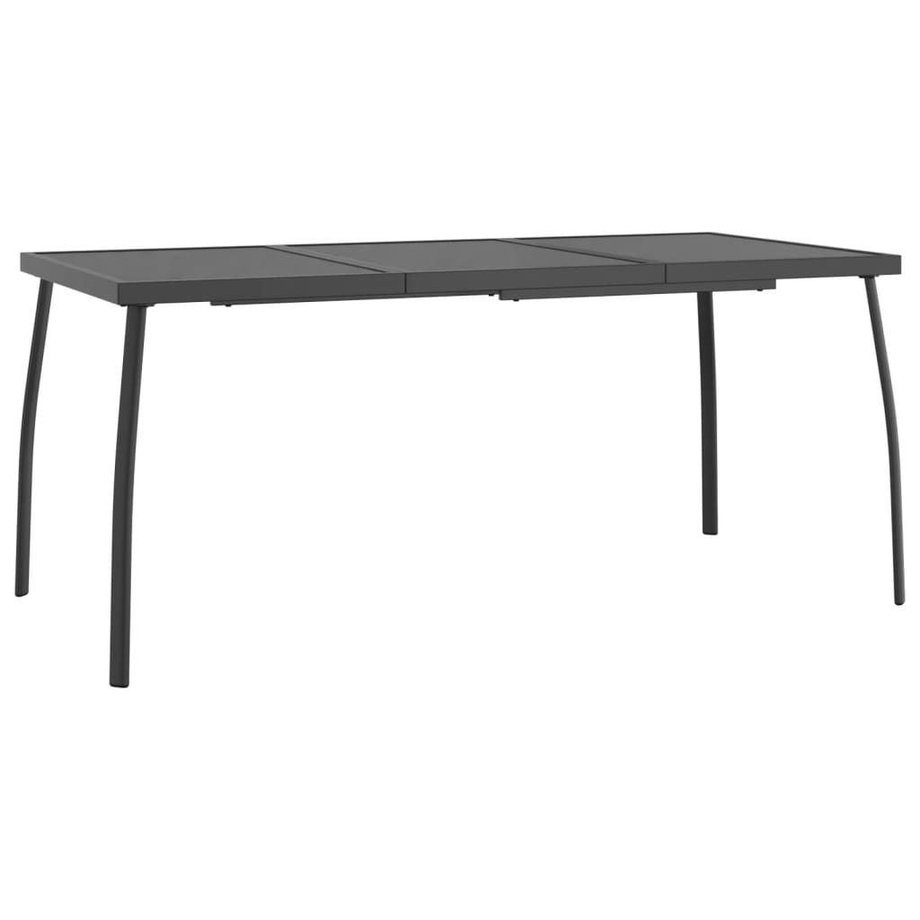 Garden Dining Set | Anthracite | Metal | Medium | Foldable