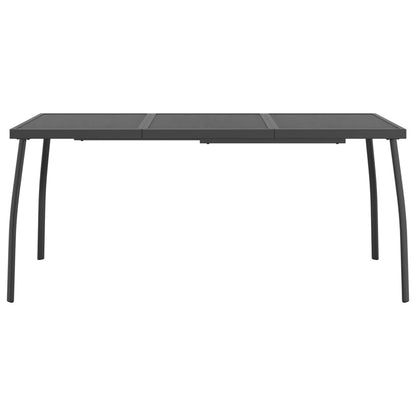 Garden Dining Set | Anthracite | Metal | Medium | Foldable