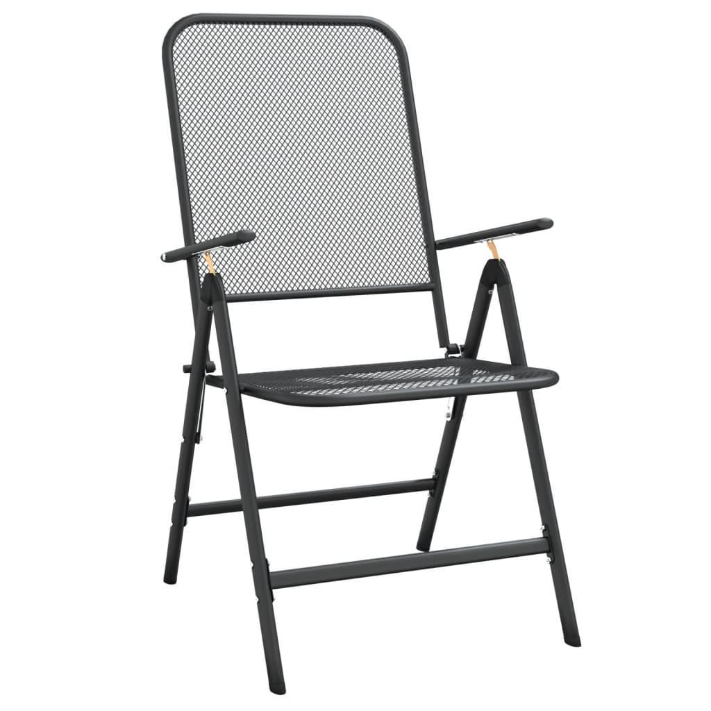 Garden Dining Set | Anthracite | Metal | 5 Piece Set