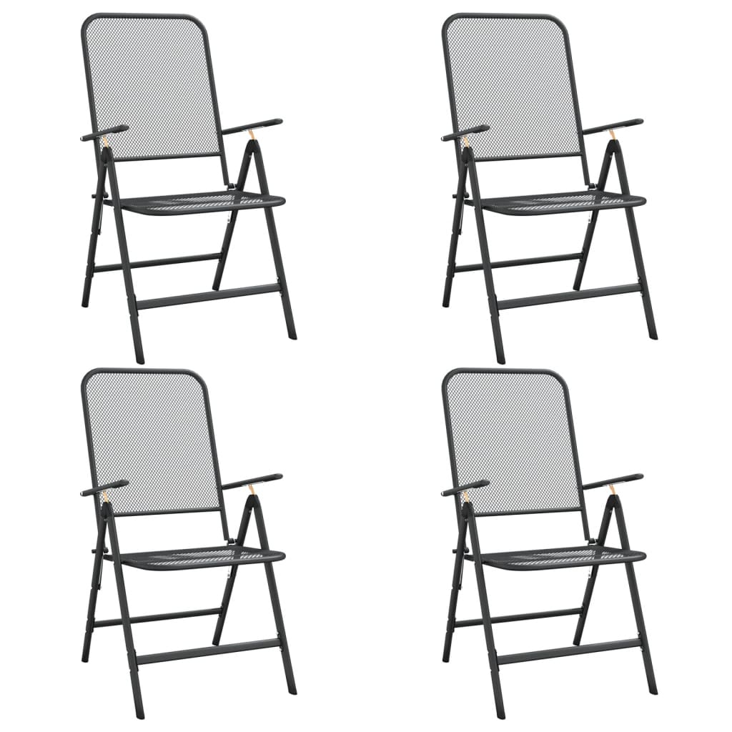 Garden Dining Set | Anthracite | Metal mesh | Standard for outdoor dining