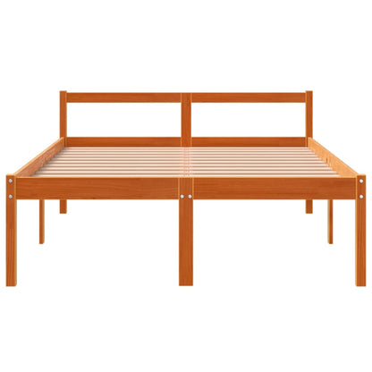 Senior Bed | Wax Brown | Solid pine wood, Plywood slats | Double