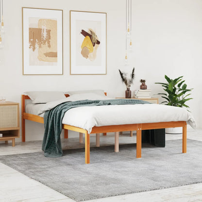 Senior Bed | Wax Brown | Solid pine wood, Plywood slats | Double