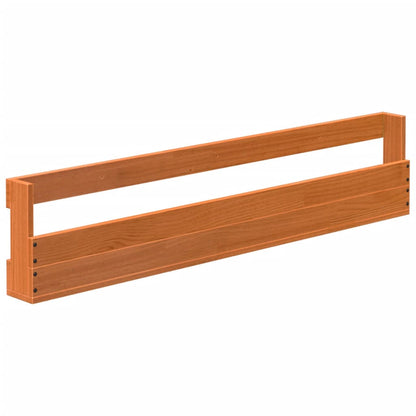 Wall-mounted Shoe Racks 2 pcs Wax Brown 110x8.5x23.5 cm Solid Wood Pine