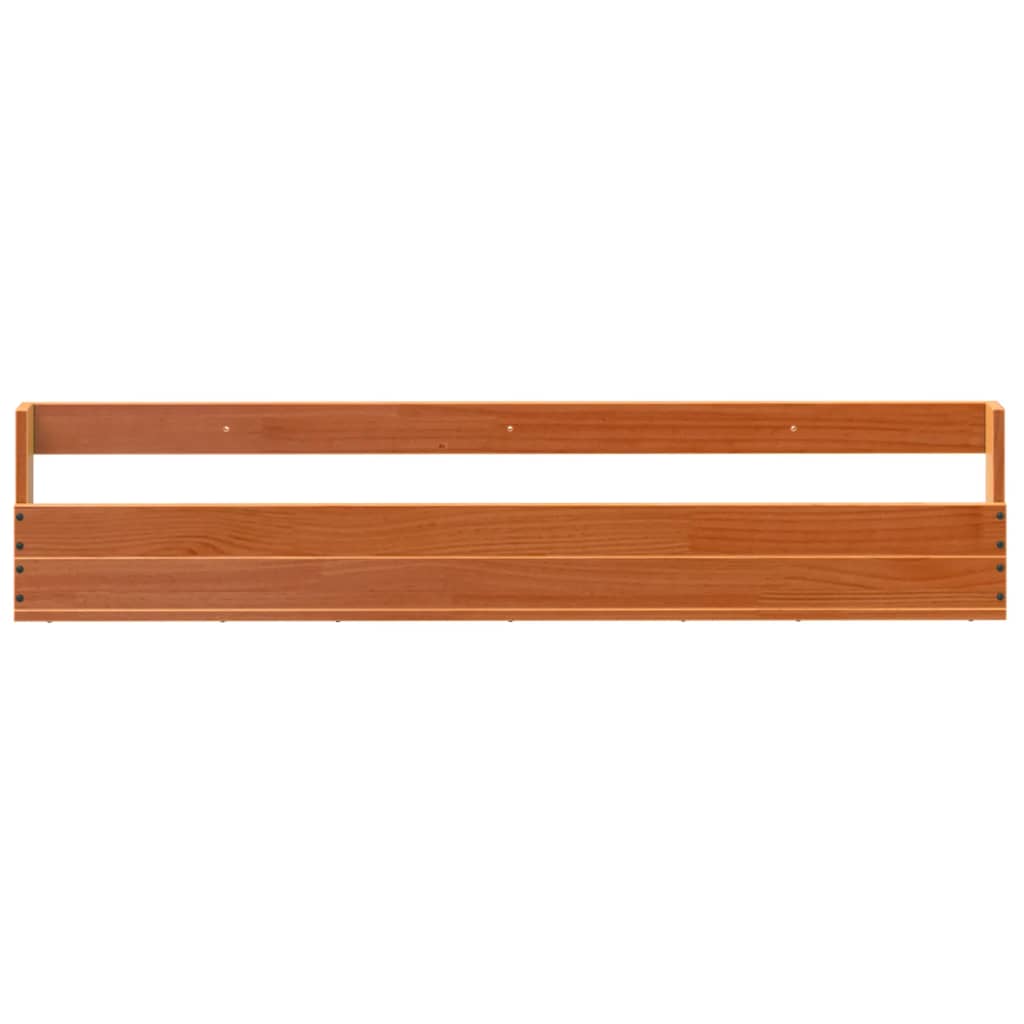 Wall-mounted Shoe Racks 2 pcs Wax Brown 110x8.5x23.5 cm Solid Wood Pine