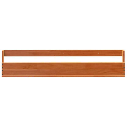 Wall-mounted Shoe Racks 2 pcs Wax Brown 110x8.5x23.5 cm Solid Wood Pine