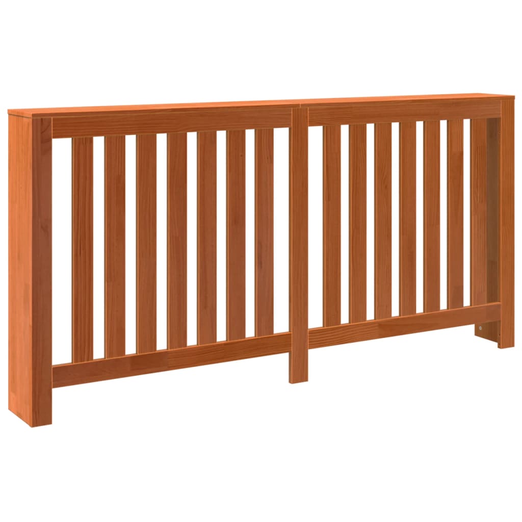 Radiator Cover Wax Brown 169x19x84 cm Solid Wood Pine