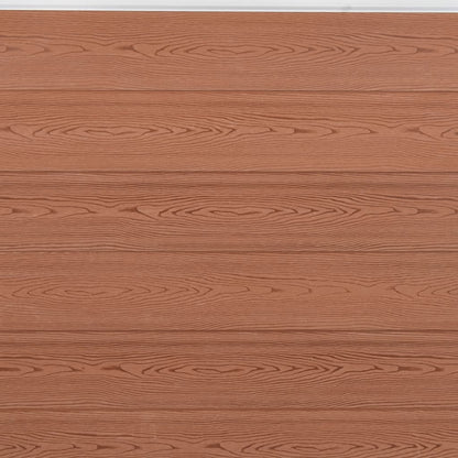 Fence Panel Set Brown 872x186 cm WPC