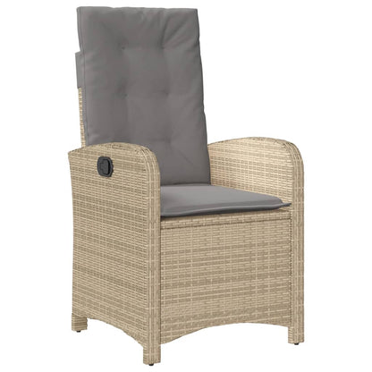 9 Piece Garden Dining Set with Cushions Grey Poly Rattan (US only)