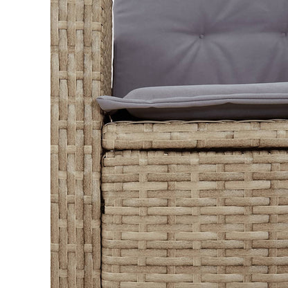 9 Piece Garden Dining Set with Cushions Grey Poly Rattan (US only)