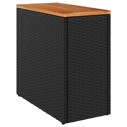 Garden Side Table | Black and Brown