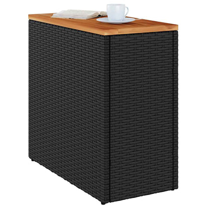 Garden Side Table | Black and Brown