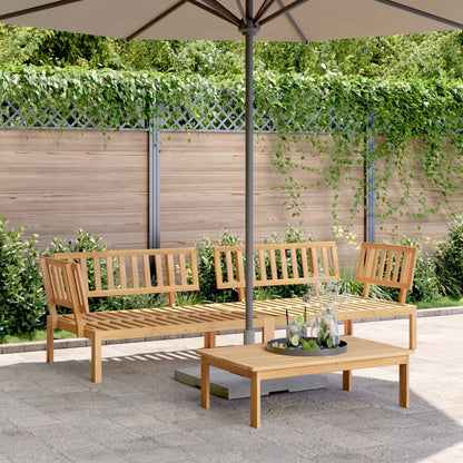 Pallet Corner Sofa | Natural | Solid Acacia wood | 133 x 92 x 69 cm