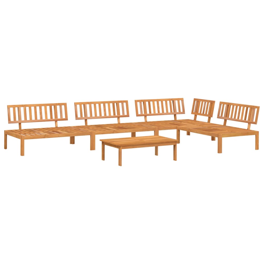 Pallet Sofa Set | Natural Wood | Solid acacia wood | 5 Piece Set