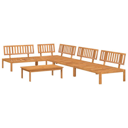 Pallet Sofa Set | Natural wood | Solid Acacia wood | 5-piece set