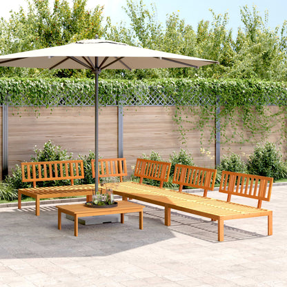 Pallet Sofa Set | Natural wood | Solid Acacia wood | 5-piece set