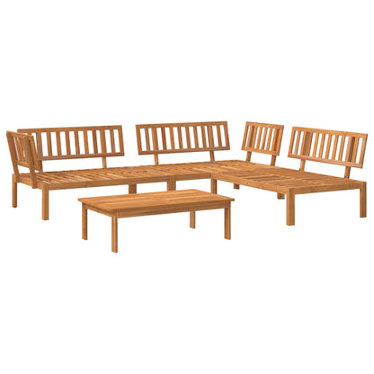 Pallet Sofa Set | Brown | Solid acacia wood | Modular | Garden Sofa Set