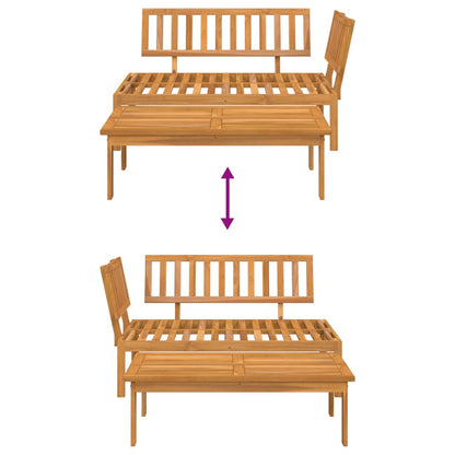 Patio Pallet Sofa Set 2 pcs Solid Wood Acacia