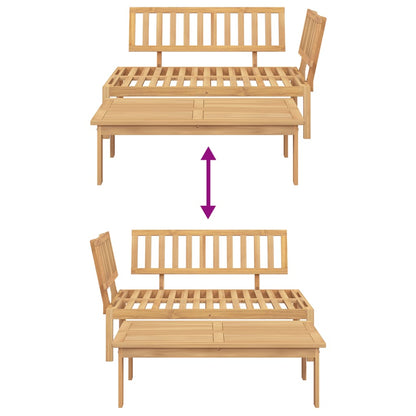 Patio Pallet Sofa Set 2 pcs Solid Wood Acacia