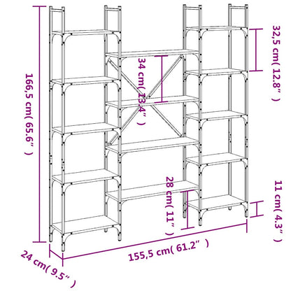 Bookshelf | Black | Engineered wood | Large | Bookshelf | Rectangular