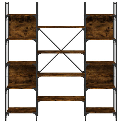 Bookshelf | Smoked oak | Engineered wood | Large | Bookshelf