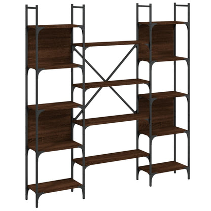 Bookshelf | Brown oak | Engineered wood | Tall | Bookshelf | Rectangular