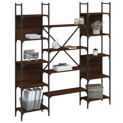 Bookshelf | Brown oak | Engineered wood | Tall | Bookshelf | Rectangular