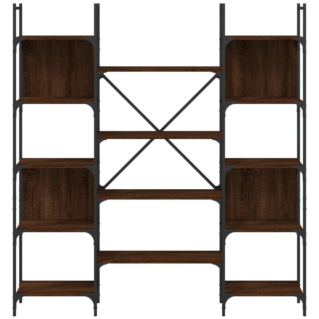 Bookshelf | Brown oak | Engineered wood | Tall | Bookshelf | Rectangular