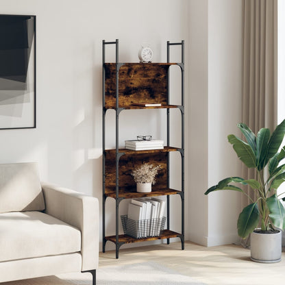 Bookshelf | Smoked Oak | Engineered wood | Tall | Bookshelf | Rectangular