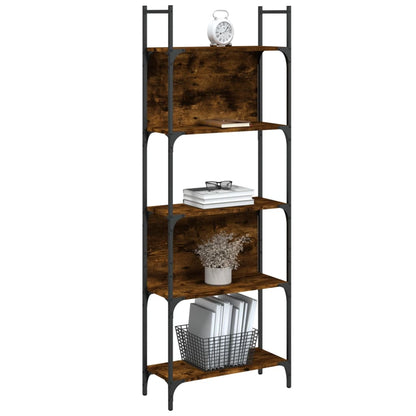 Bookshelf | Smoked Oak | Engineered wood | Tall | Bookshelf | Rectangular