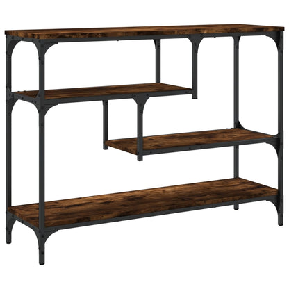 Console Table Smoked Oak 100x30x75 cm Engineered Wood