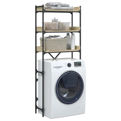 Washing Machine Shelf Sonoma Oak 67x25x163 cm Engineered Wood