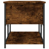 Storage Bench Smoked Oak 100x42.5x47 cm Engineered Wood