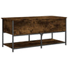 Storage Bench Smoked Oak 100x42.5x47 cm Engineered Wood