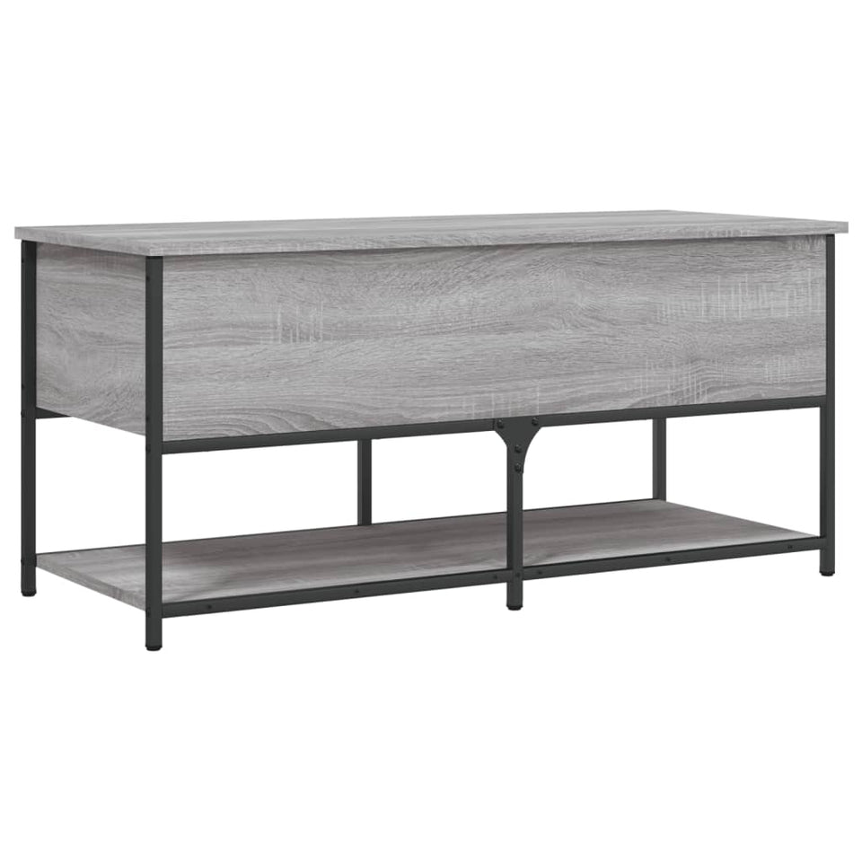 Storage Bench Grey Sonoma 100x42.5x47 cm Engineered Wood